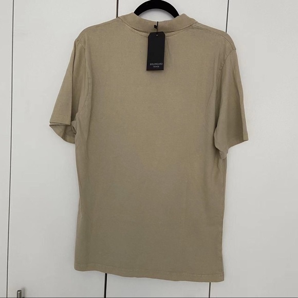 Men’s Bolongaro Trevor Skull Embroidery Stone Polo Size Medium - Picture 2 of 3